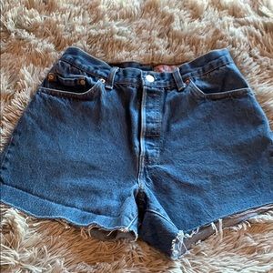 Levi’s cutoff high waisted shorts
